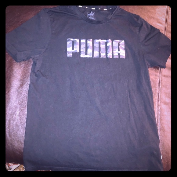 Men’s Black Puma T-Shirt - Picture 1 of 3